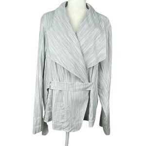 Lane Bryant Lightweight Striped Jacket Size 24